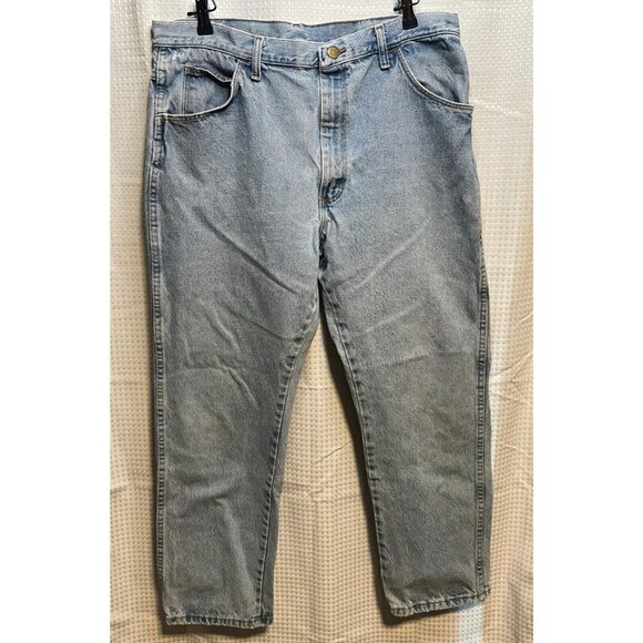 Legendary Gold jeans mens 35 x 30 tapered distressed 87635SW blue work - Picture 1 of 12